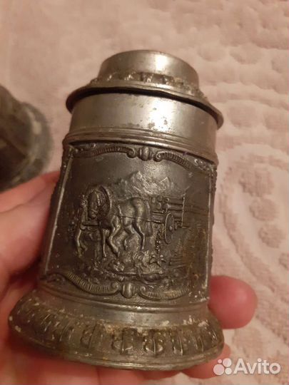 Маленькие цинковые кружечки Германия