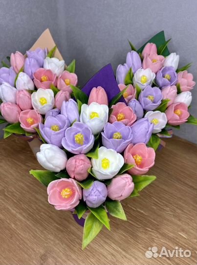 Букет цветов из мыла