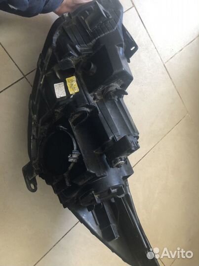 Правая линзовая фара на Hyundai Solaris