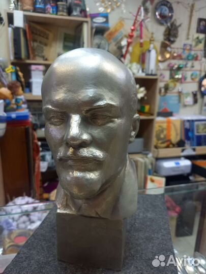 Бюст Ленина СССР силумин