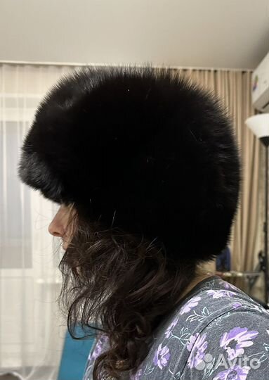 Шапка женская из песца