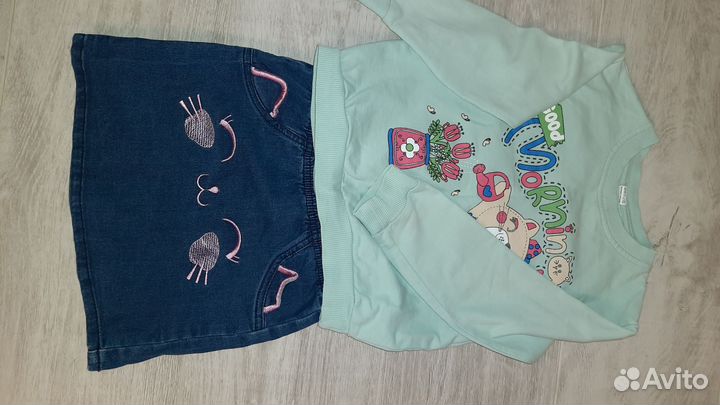 Вещи пакетом для девочки 104 р-р