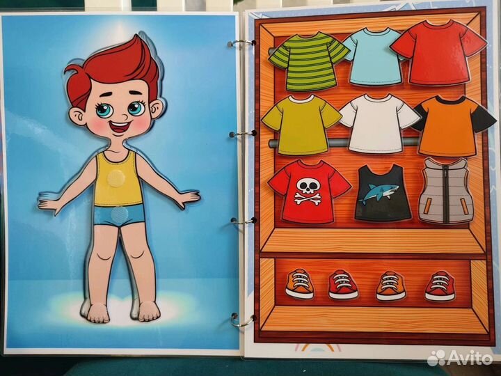 Наряди куколку (альбом на липучках)