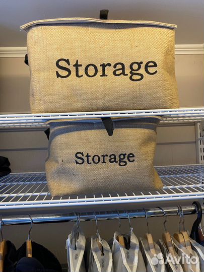 Набор органайзеров/корзин для хранения из джута