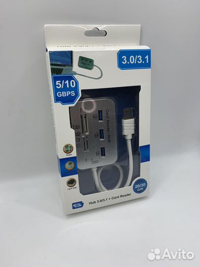 Хаб USB 3.0 + карт ридер
