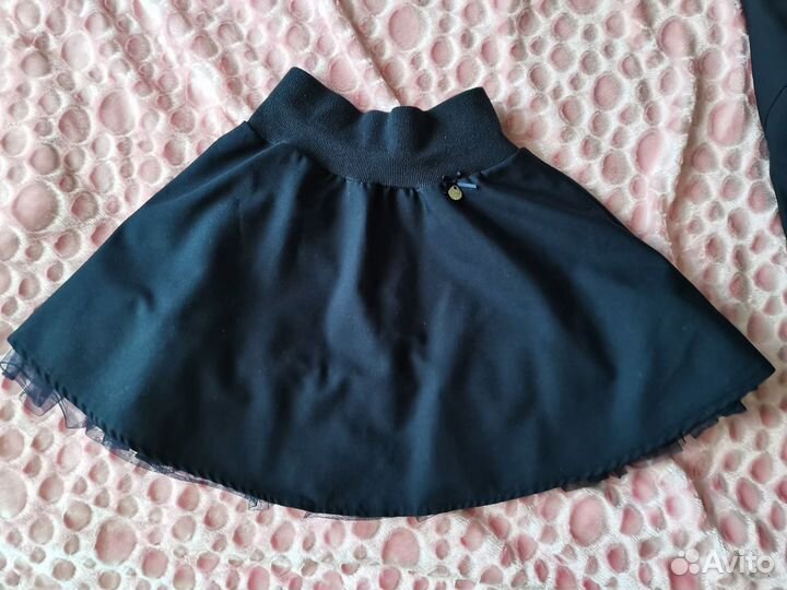 Школьная форма, блузка, юбка, жилет