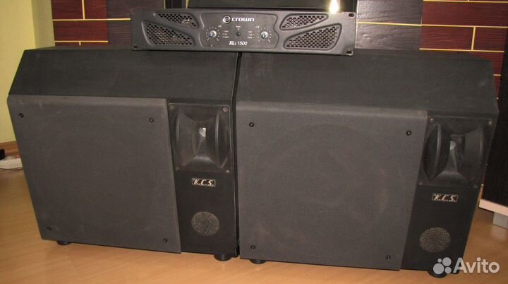 Колонки KCS 1200W Pro 2шт Испания Усилитель звука