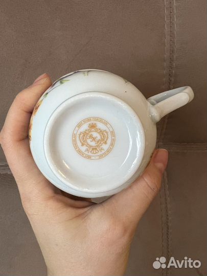 Чайная пара «Цветочная рапсодия» фарфор