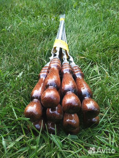 Шампура 60 см с деревянной ручкой