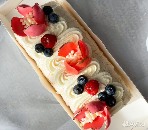 Меренговый рулет