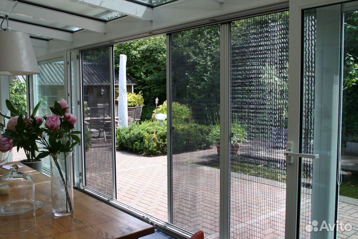 Оконная москитная сетка Плиссе