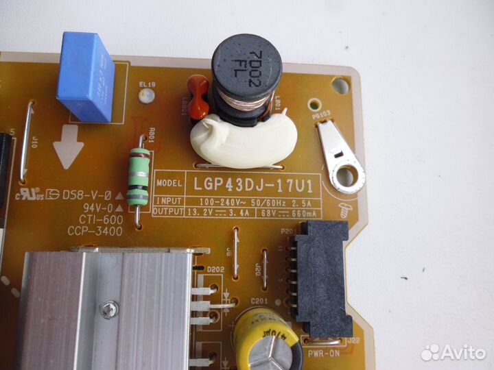 Блок питания EAX67209001(1.5) от LG 43UK6200PLA