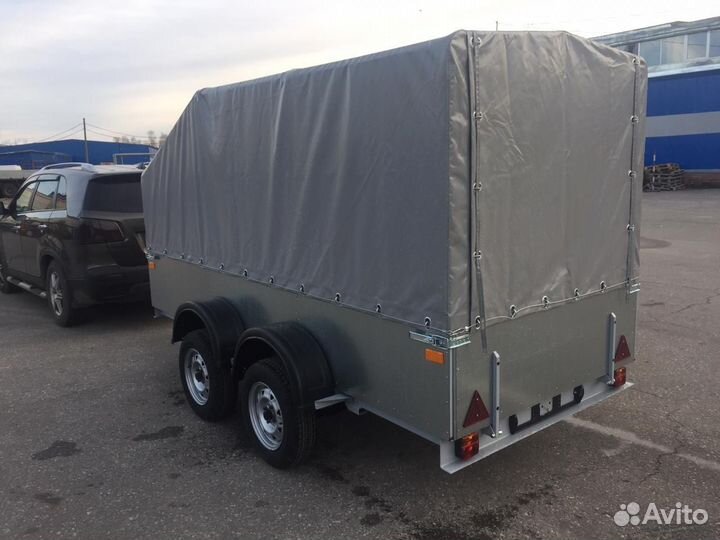 Двухосный бортовой прицеп