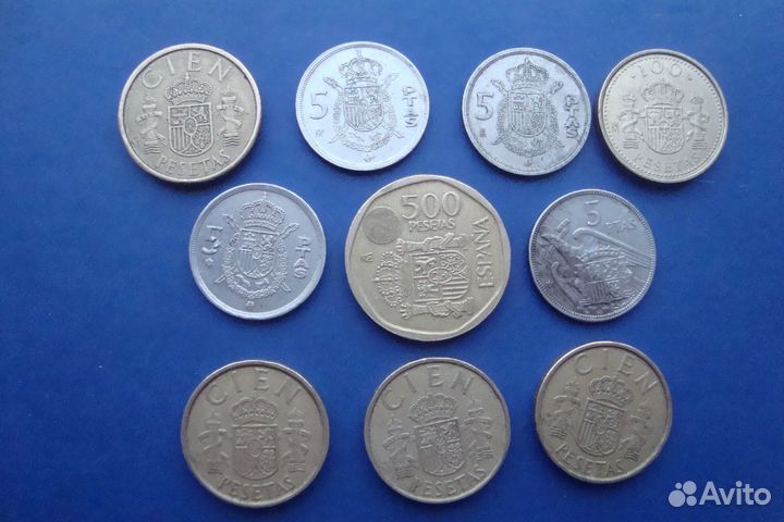 Монеты Испания и Швеция