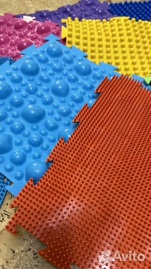 Коврик пазл резиновый ортопедический 9 шт