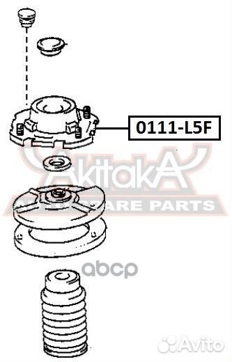 Опора переднего амортизатора 0111-L5F asva