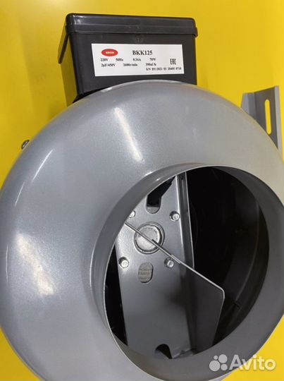 Вентилятор металлический вкк 125