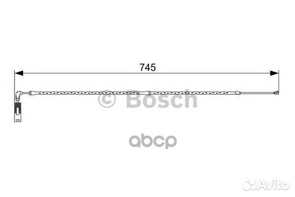 Датчик износа торм.колодок 1987473000 198747300