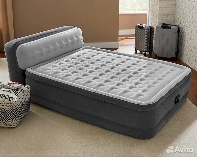64448 intex Надувная кровать матрас с насосом