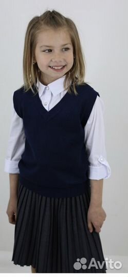 Жилет школьный на девочку р. 122-170