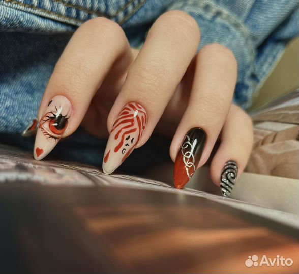 Маникюр, наращивание, дизайны любой сложности