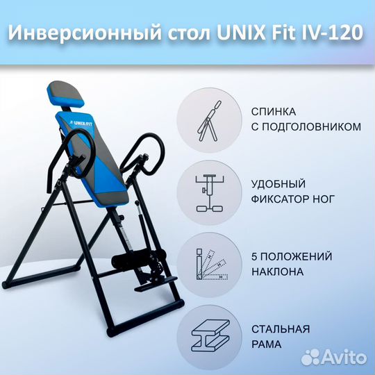 Инверсионный стол unix Fit IV-120 арт.120и.76