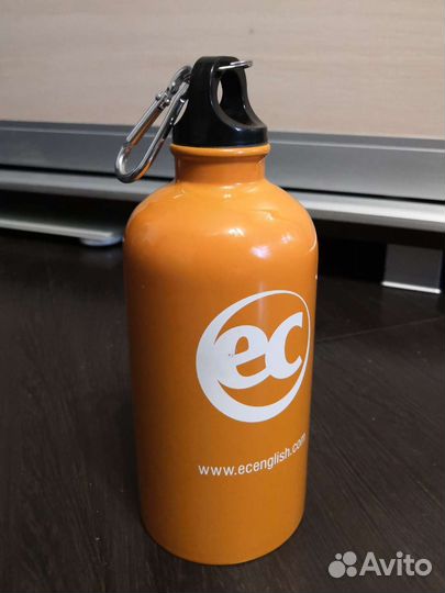 Бутылка для воды металлическая