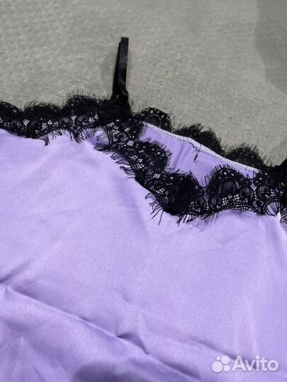 Шелковый топ, майка в бельевом стиле