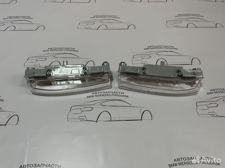 Диодные противотуманки Mercedes w204 рест w212 дор