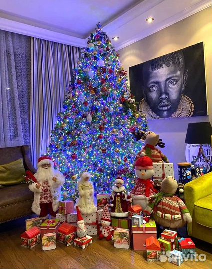 Аренда новогодней елки с декором