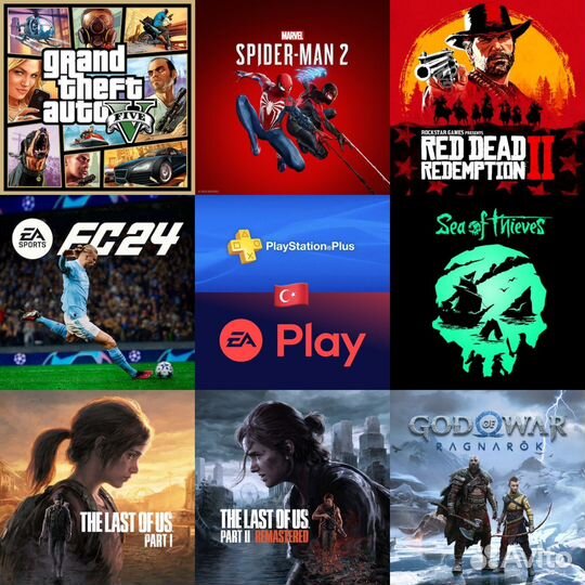 Подписка ps plus ea play Игры для ps4 ps5 Турция