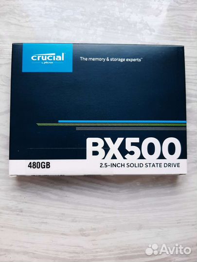 Новый жесткий диск Crucial ssd bx500 480Gb