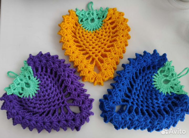 Прихватки вязаные