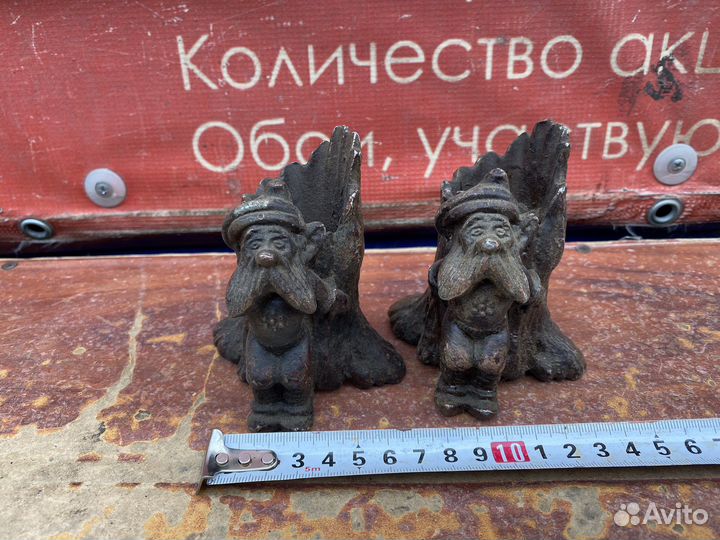 Карандашница СССР гном силумин 2 штуки