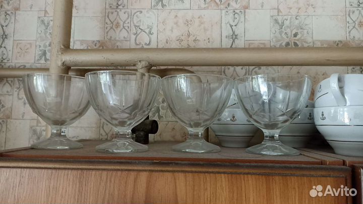 Десертницы фужеры мороженицы 6 шт набор