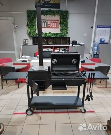 Мангал гриль барбекю + печь под казан