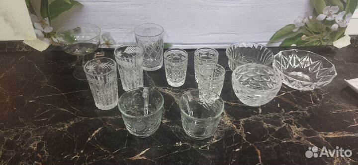 Хрустальная, стеклянная посуда