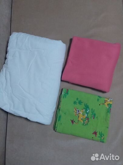 Одеяло детское+ плед+ пододеяльник