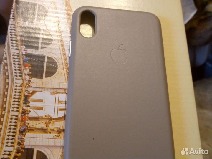 Чехол на iPhone X s max Leather Case