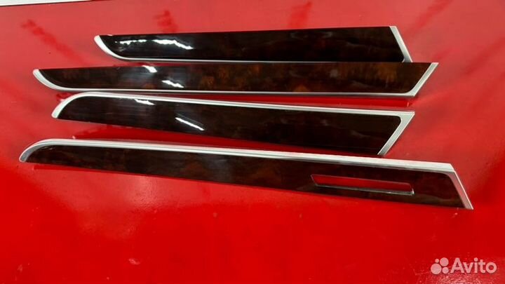 Деревянные накладки в двери Audi A6 C6 2.8 ccea