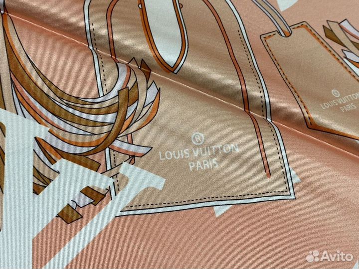 Платок шелковый в конверте с пакетом Louis Vuitton