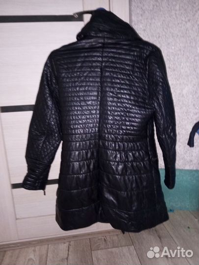 Кожаное пальто