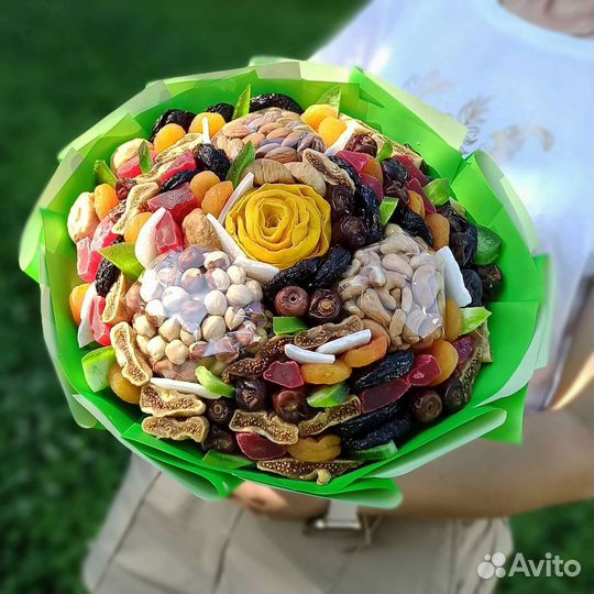 Букеты из сухофруктов, съедобные букеты