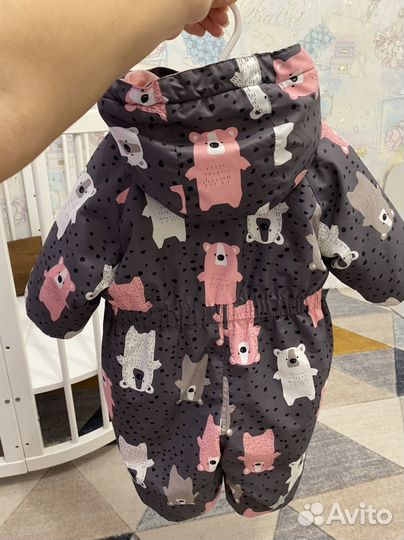 Зимний комбинезон для девочки 80