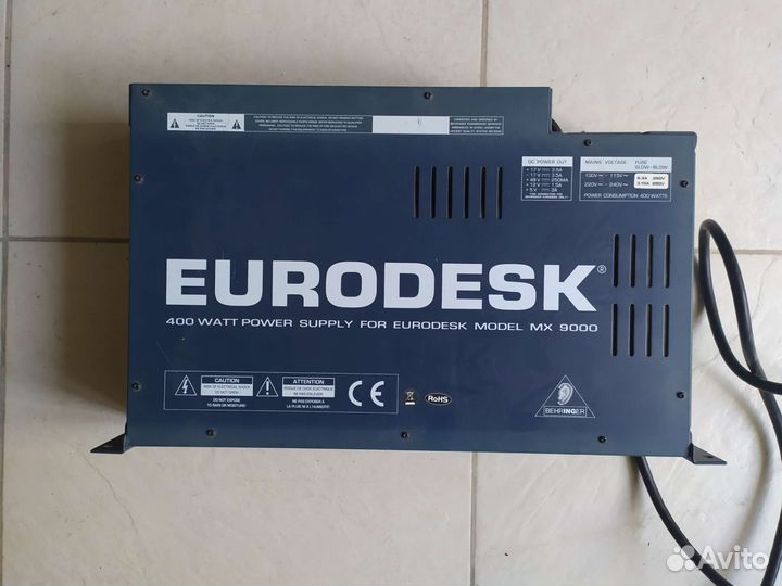 Блок питания Behringer Eurodesk 400 Вт