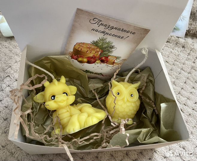 Подарочный набор на новый год Подарки Свечи