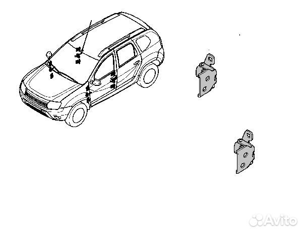 Петли двери левые Renault Duster H4M 2018