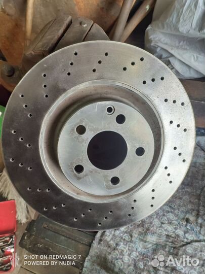 Диск тормозной Mercedes w221 передний