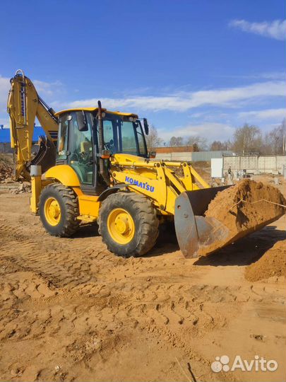 Услуги экскаватора погрузчика komatsu