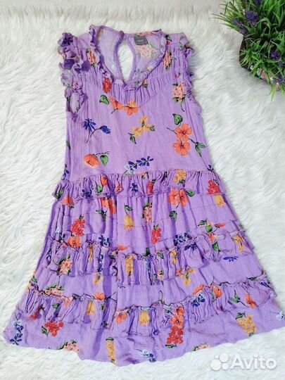 Фирменные летние платья ромпера девочки 116-122 см